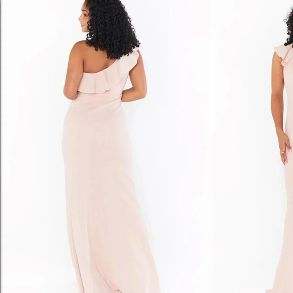 Show Me Your Mumu Florentine Maxi Dress in Dusty Blush Stretch - Picture 3 of 13